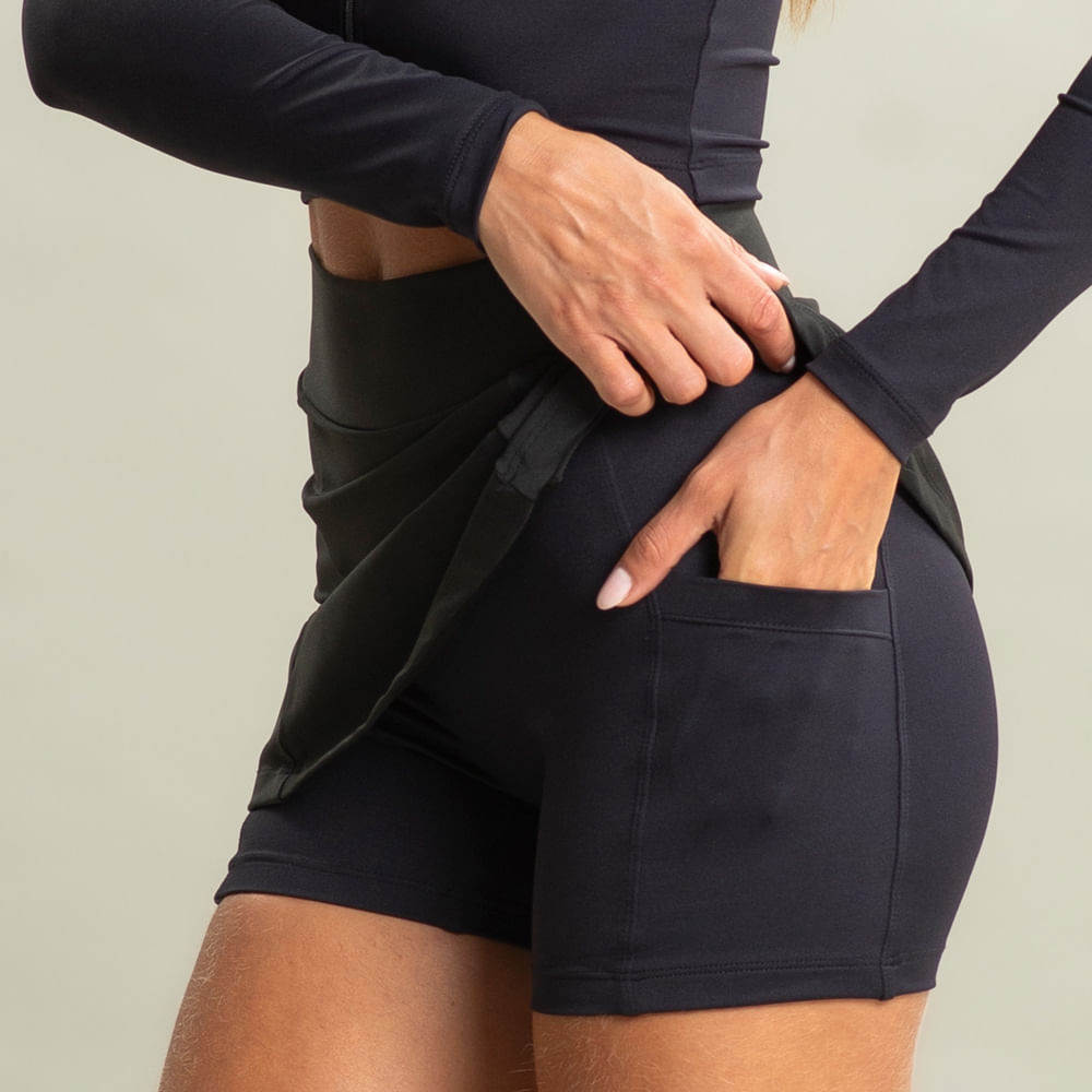 Short Saia  Ajustado Racket Vivame - Imagem 5 - Mobile