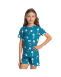 Pijama-Unissex-Infantil-Curto-Cats