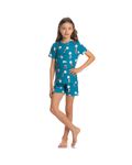 Pijama-Unissex-Infantil-Curto-Cats