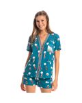 Pijama-Feminino-Curto-Abotoado-Cats-