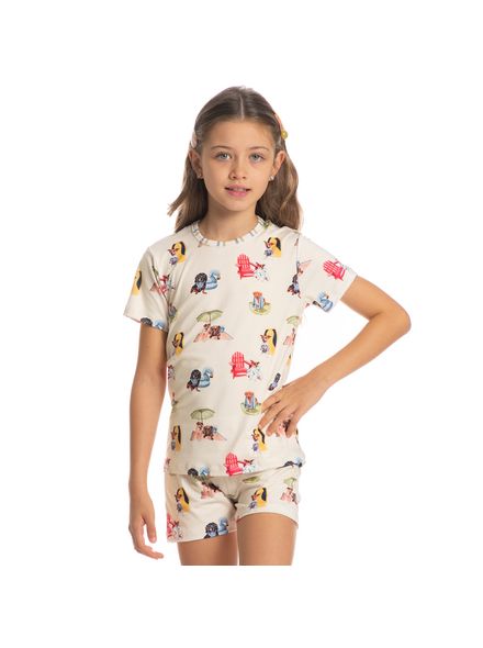 Pijama-Unissex-Infantil-Curto-Vira-Latas