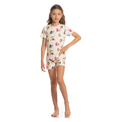 Pijama Unissex Infantil Curto Vira Latas - Imagem 3 - Mobile
