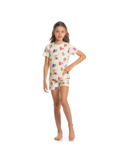 Pijama Unissex Infantil Curto Vira Latas - Imagem 3 - Desktop