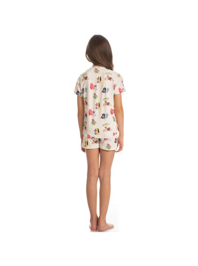 Pijama Unissex Infantil Curto Vira Latas - Imagem 4 - Desktop