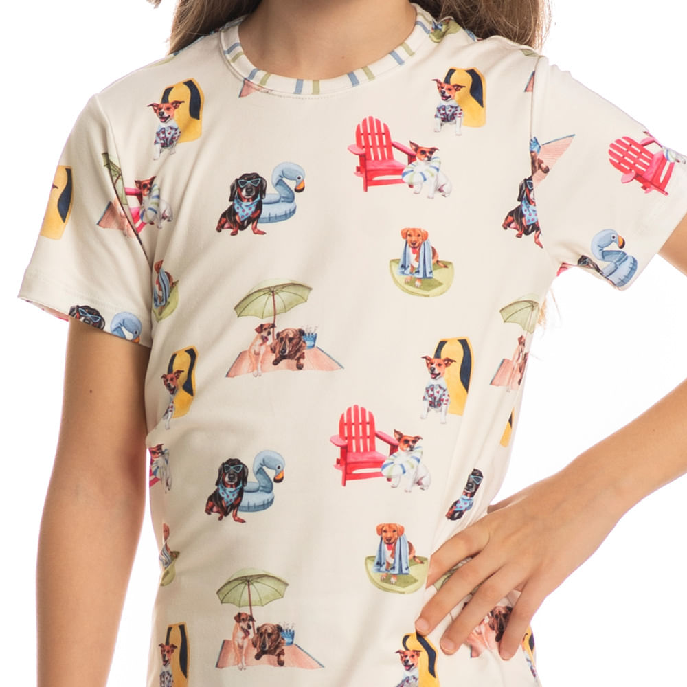 Pijama Unissex Infantil Curto Vira Latas - Imagem 5 - Mobile