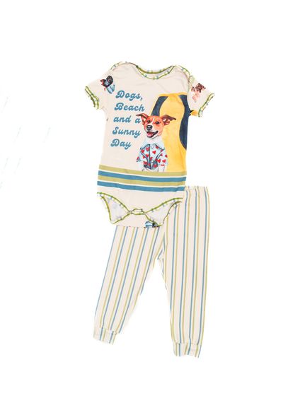 Conjunto Baby Vira Latas Verde - Imagem 1