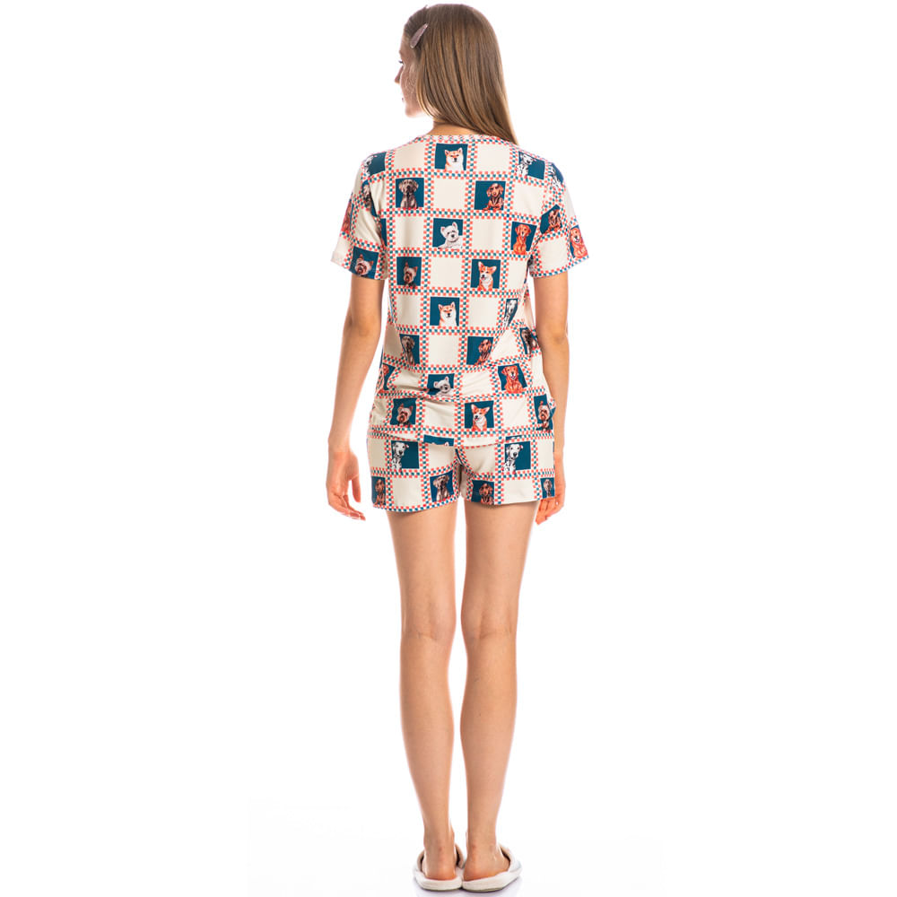 Pijama Feminino Curto Fun - Imagem 4 - Mobile