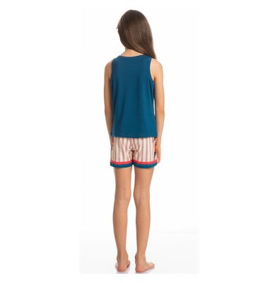 Pijama Infantil Curto Regata Com Bolso Fun - Imagem 4 - Mobile