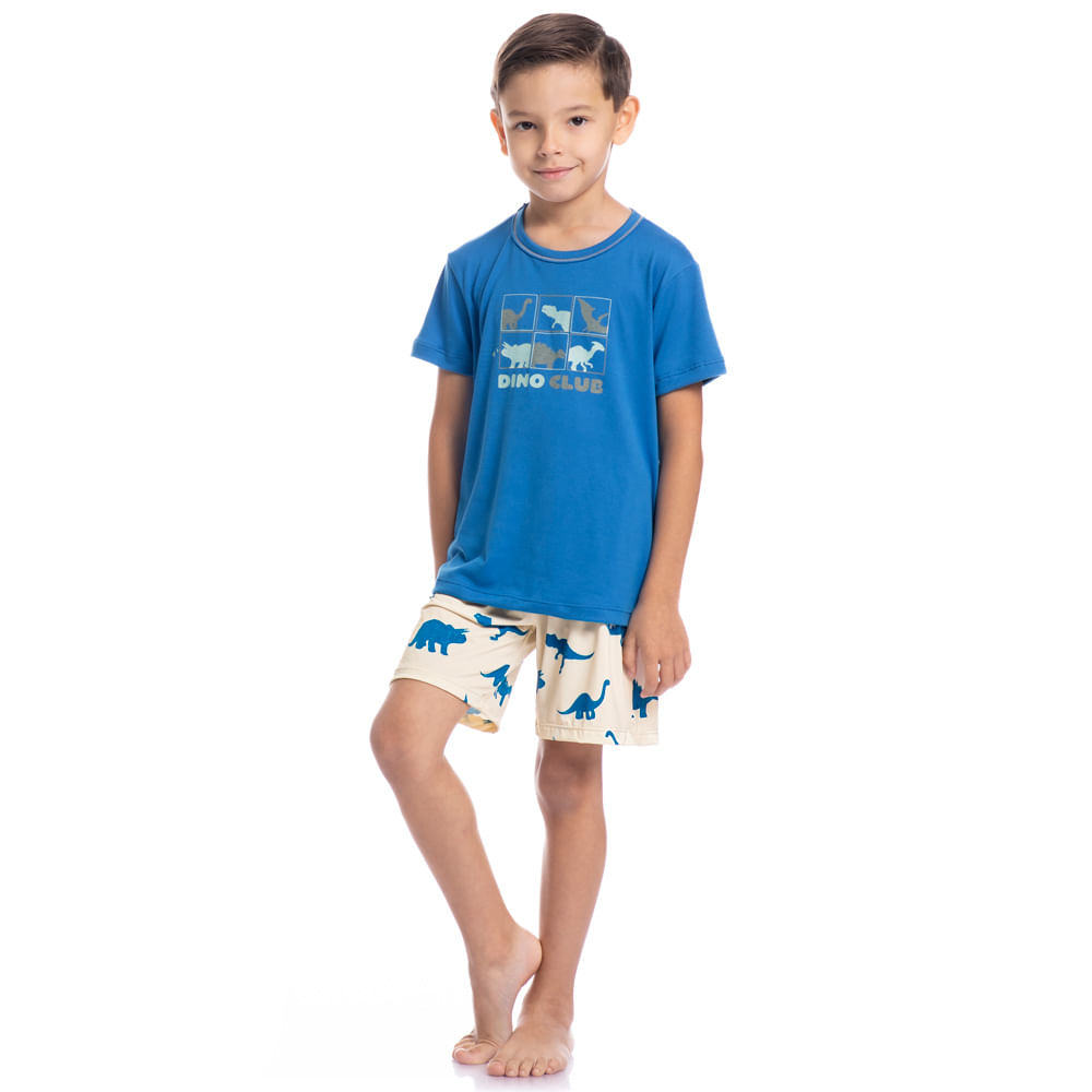 Pijama Masculino Curto Infantil Bambini Tombini - Imagem 3 - Mobile