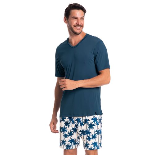 Pijama-Masculino-Curto-Estampado-Clovis-Tombini