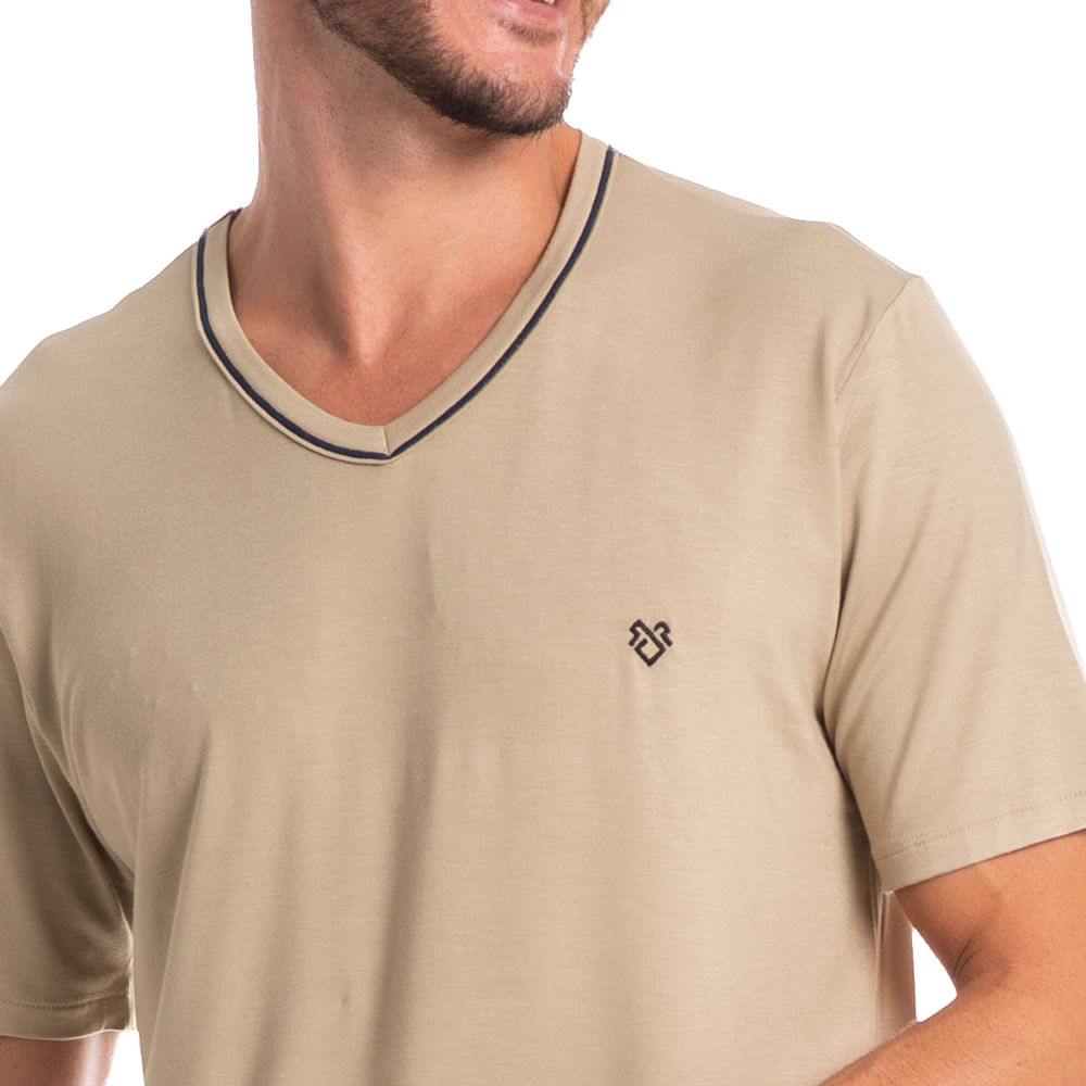 Pijama Masculino Curto Joaquim Geometrico Tombini - Imagem 5 - Mobile