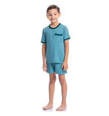 Pijama Infantil Masculino Curto Antônio Tombini - Imagem 3 - Mobile