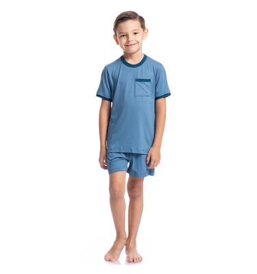 Pijama Infantil Masculino Curto Antônio Tombini - Imagem 3 - Mobile