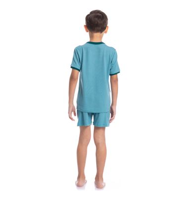 Pijama Infantil Masculino Curto Antônio Tombini - Imagem 4 - Mobile