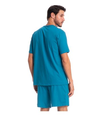 Pijama Masculino Curto Com Bolso Eric Tombini - Imagem 2 - Mobile
