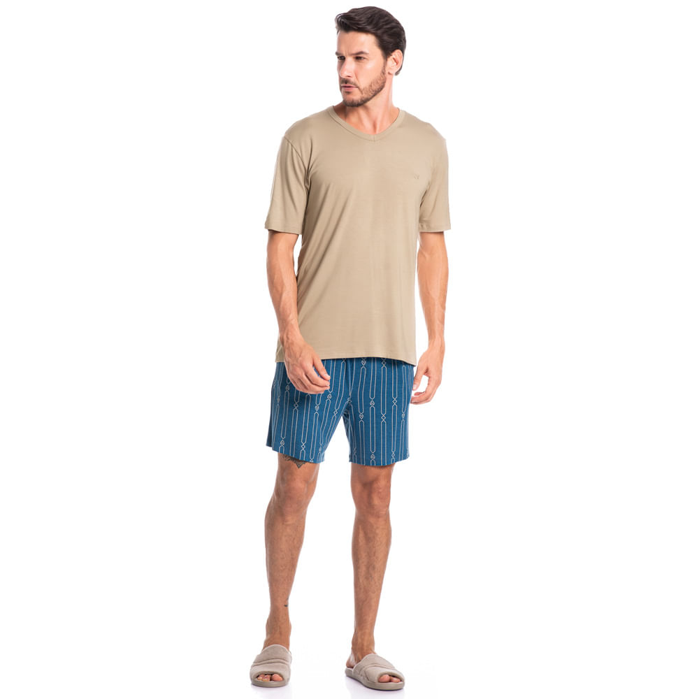 Pijama Masculino Curto Victor - Imagem 3 - Mobile