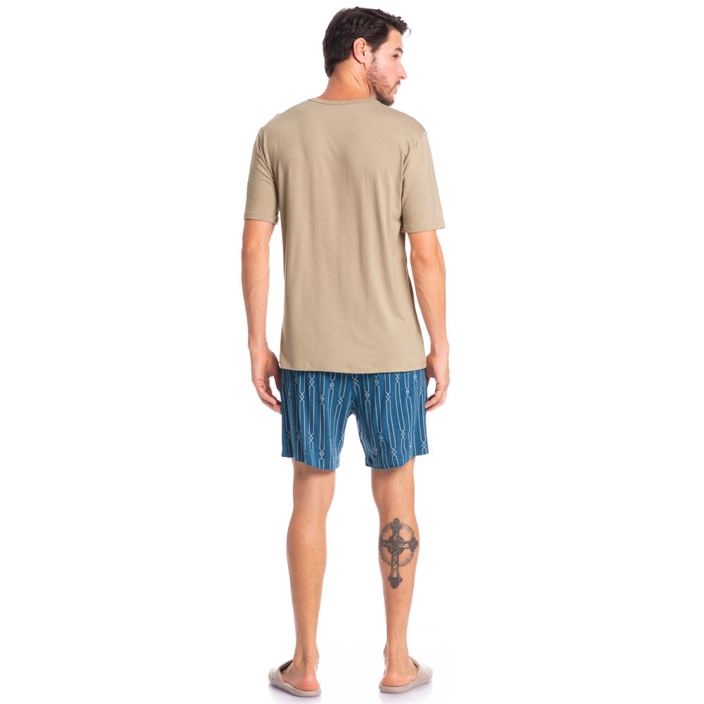 Pijama Masculino Curto Victor - Imagem 4 - Mobile