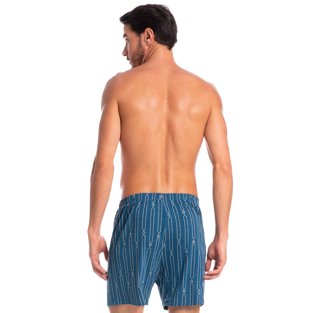 Boxer Masculina Victor Azul-marinho - Imagem 2