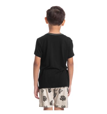 Pijama Infantil Masculino Curto Corais Tombini - Imagem 2 - Mobile