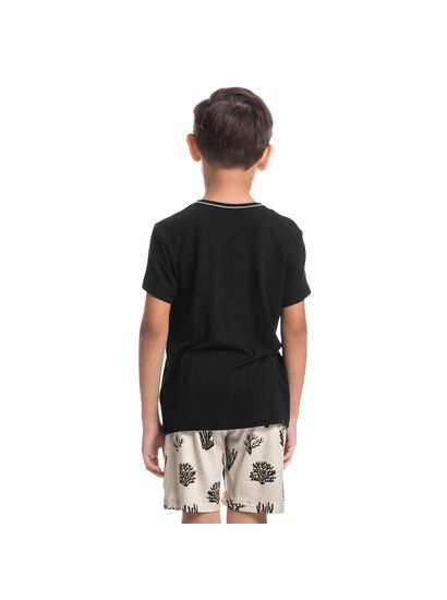 Pijama Infantil Masculino Curto Corais Tombini - Imagem 2 - Desktop