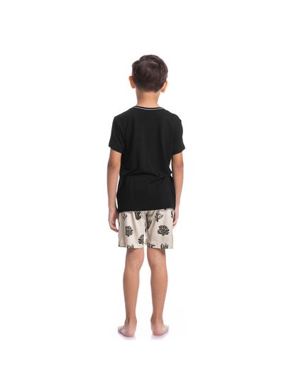 Pijama Infantil Masculino Curto Corais Tombini - Imagem 4 - Desktop