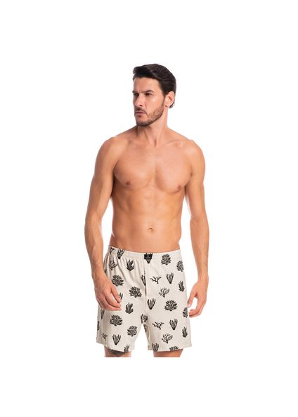 Boxer Masculina Corais Preto - Imagem 1