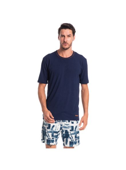 Pijama-Masculino-Curto-Estampado-Marinho-Thomas-Tombini