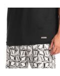 Pijama-Masculino-Curto-Estampado-Preto-Thomas-Tombini