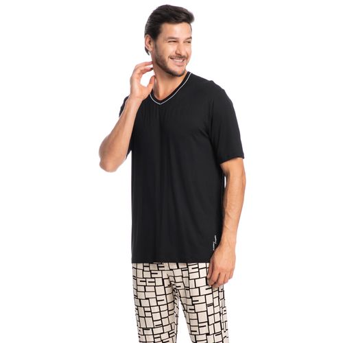 Pijama-Masculino-Longo-Vicenzo-Tombini-Preto