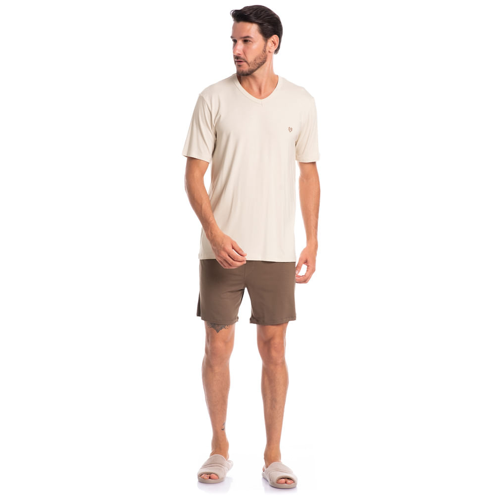 Pijama Masculino Curto Romeu - Imagem 3 - Mobile