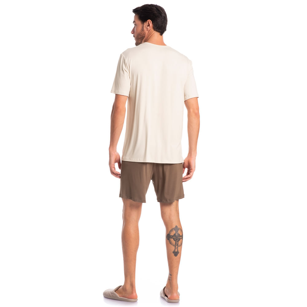 Pijama Masculino Curto Romeu - Imagem 4 - Mobile