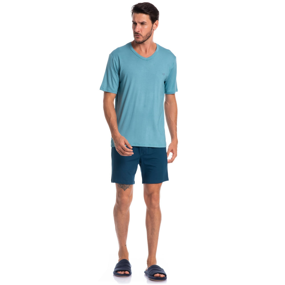 Pijama Masculino Curto Romeu - Imagem 3 - Mobile