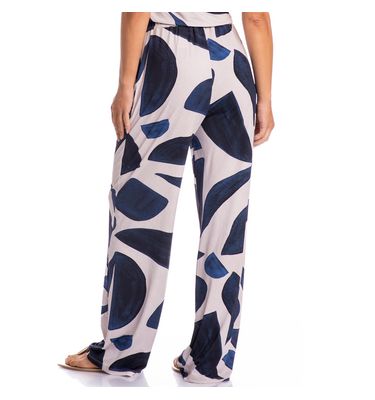 Calça Feminina Com Pregas E Bolso Marítima - Imagem 2 - Mobile