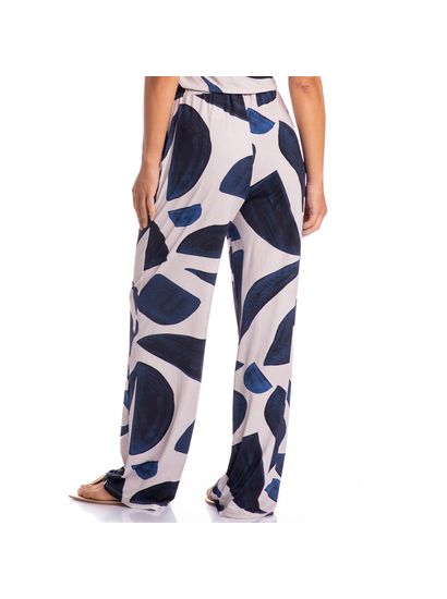 Calça Feminina Com Pregas E Bolso Marítima - Imagem 2 - Desktop
