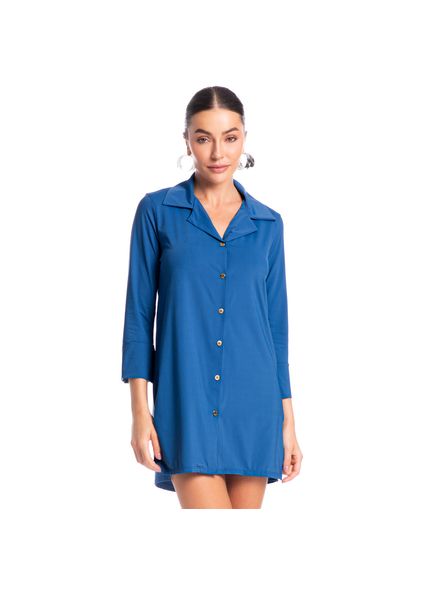 Camisa Feminina Náutico Azul-2 - Imagem 1