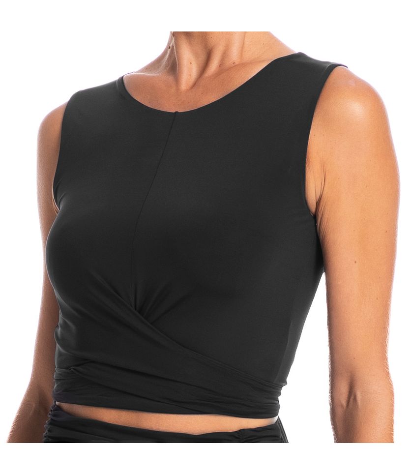 Blusa Feminina Transpassada Náutico - Imagem 5 - Desktop