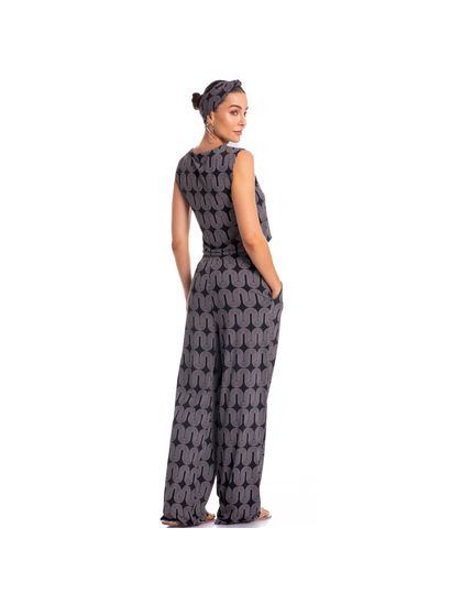 Calça Feminina Com Pregas E Bolso Spina - Imagem 4 - Desktop