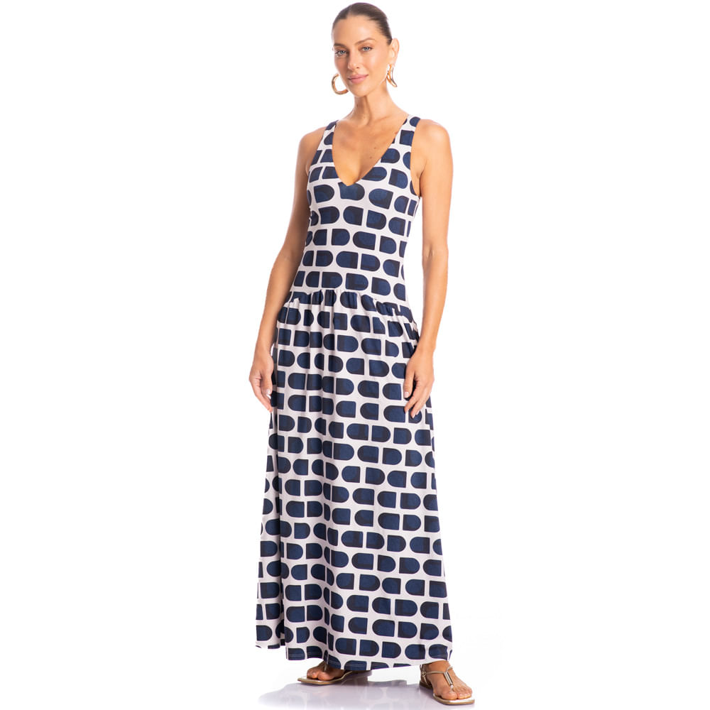 Vestido Longo Marítima - Imagem 3 - Mobile