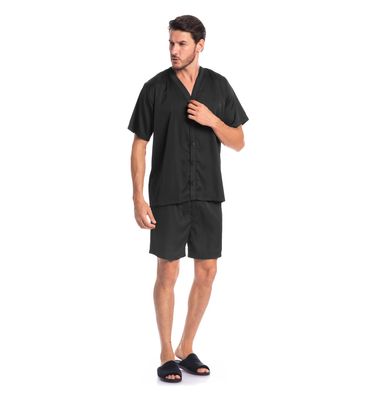 Pijama Masculino Curto Abotoado Enzo Tombini - Imagem 3 - Mobile