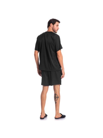 Pijama Masculino Curto Abotoado Enzo Tombini - Imagem 4 - Desktop