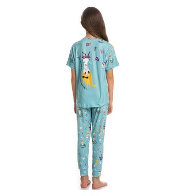 Pijama Infantil Longo Manga Curta Marlowa - Imagem 4 - Mobile