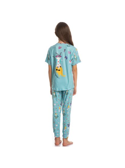 Pijama Infantil Longo Manga Curta Marlowa - Imagem 4 - Desktop
