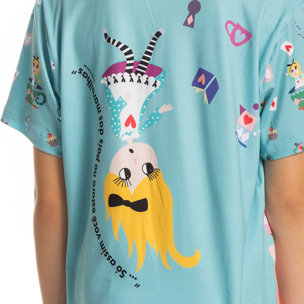 Pijama Infantil Longo Manga Curta Marlowa - Imagem 5 - Mobile