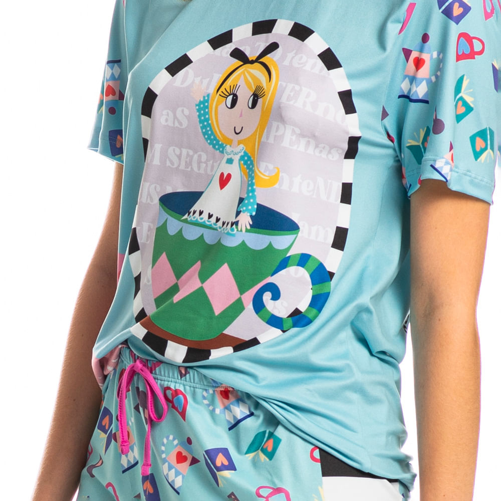 Pijama Feminino Curto Marlowa - Imagem 5 - Mobile