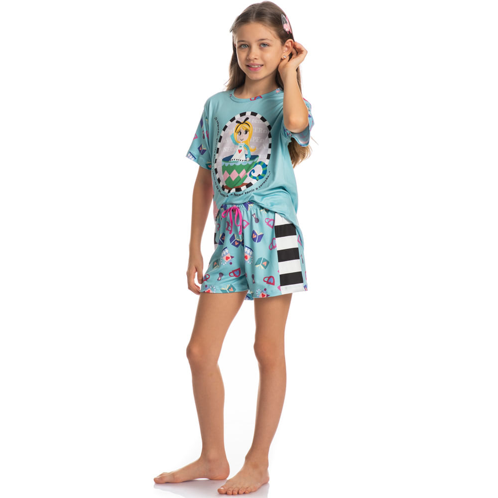 Pijama Infantil Curto Marlowa - Imagem 3 - Mobile