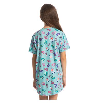 Camisão Curto Infantil Leti Marlowa - Imagem 2 - Mobile