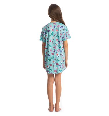 Camisão Curto Infantil Leti Marlowa - Imagem 4 - Mobile