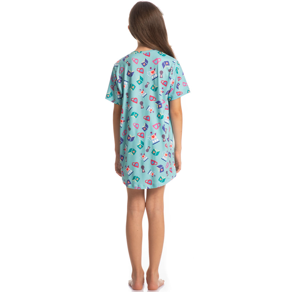 Camisão Curto Infantil Leti Marlowa - Imagem 4 - Mobile