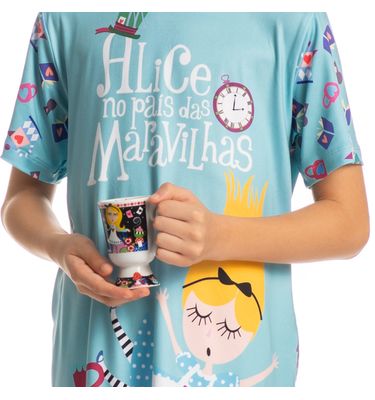 Camisão Curto Infantil Leti Marlowa - Imagem 5 - Mobile