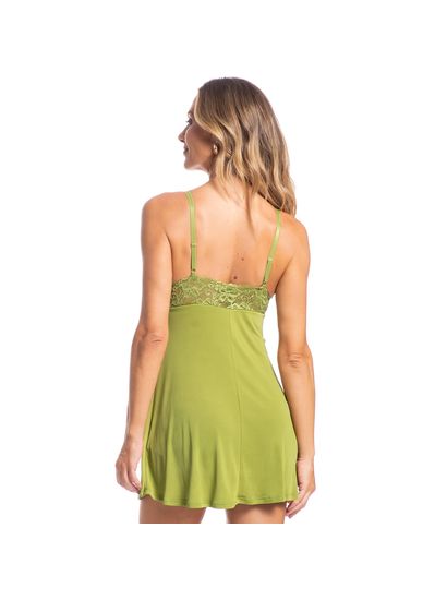 Camisola Curta Com Renda Karina - Imagem 2 - Desktop